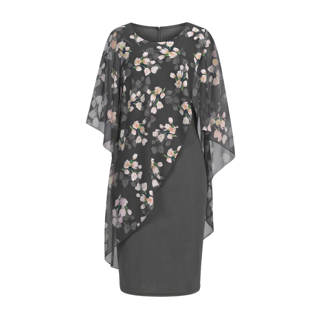 Florevia™ – Elegant Overlay Sheath Dress