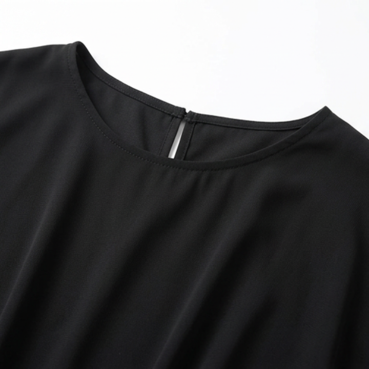 Lunara™ – Sequin Trim Layered Chiffon Top