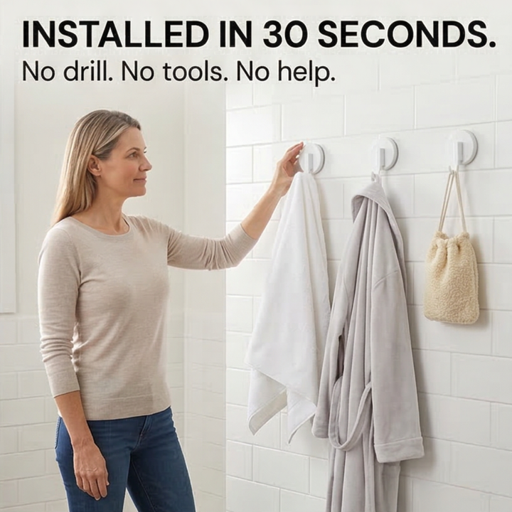 Holdlox™ – No Drill Wall Hooks for Smooth Surfaces