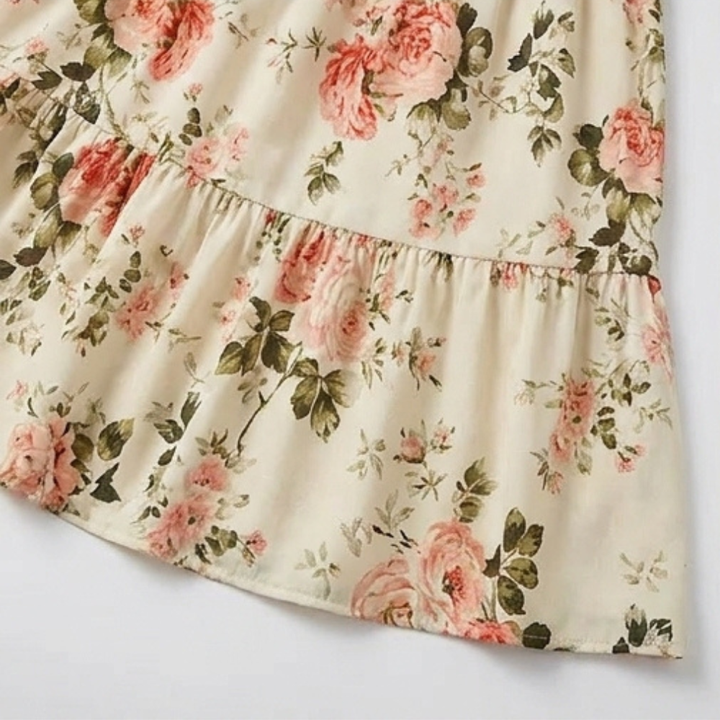 Florenza™ – Smocked Floral Midi Dress