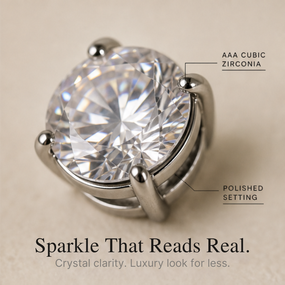 Luxora™ – Magnetic Diamond Stud Earrings No Piercing
