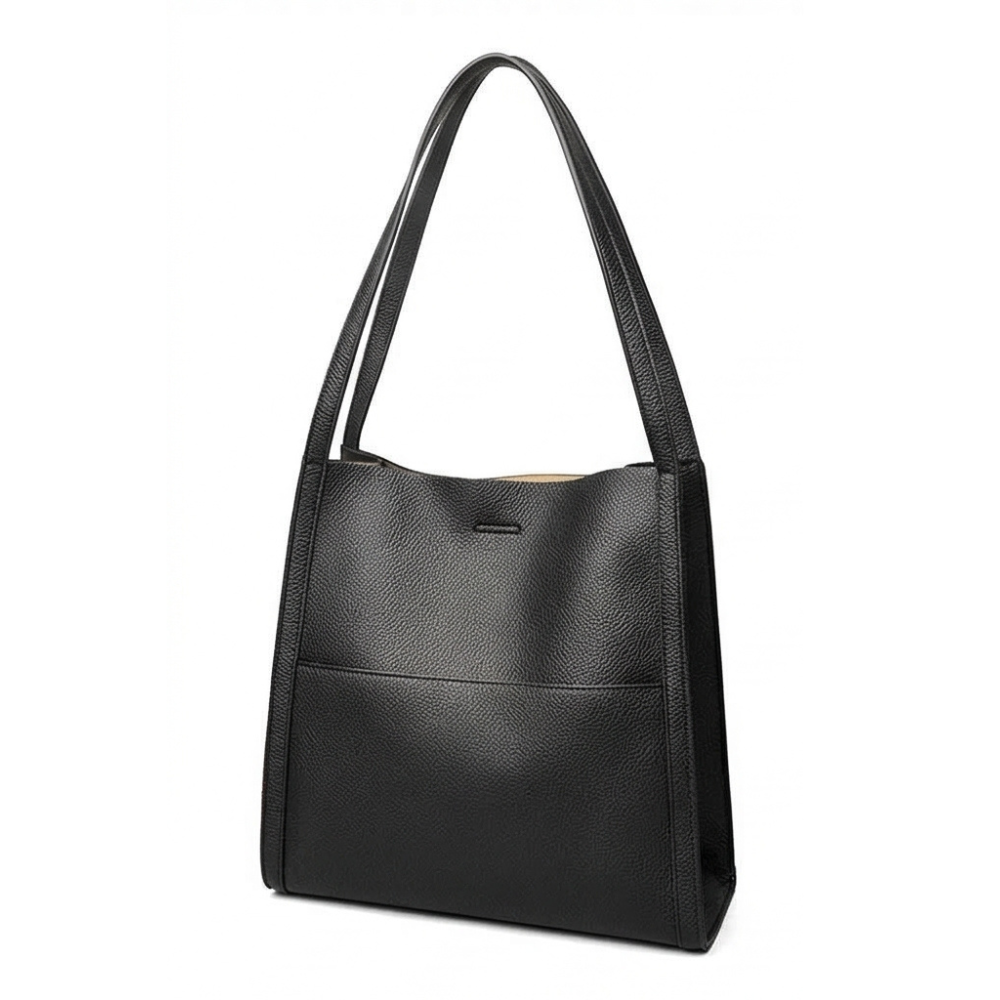 Tessara™ – Structured Pebbled Leather Tote Bag