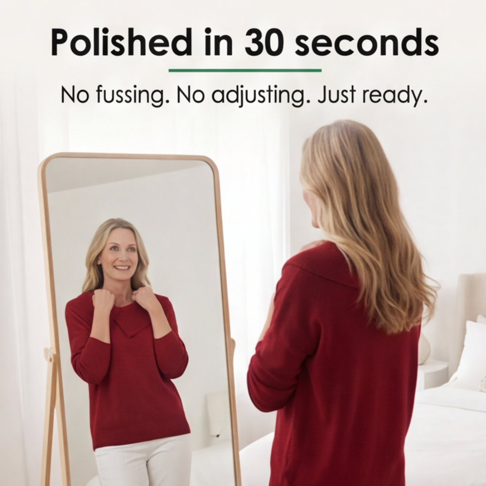 Collara™ – Asymmetric Collar Knit Sweater