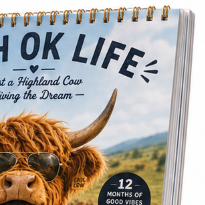 Mootsy – 2027 Highland Cow Wall Calendar
