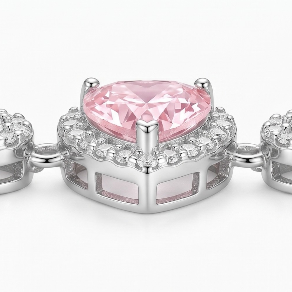 Lunavia™ – Heart Crystal Halo Bracelet