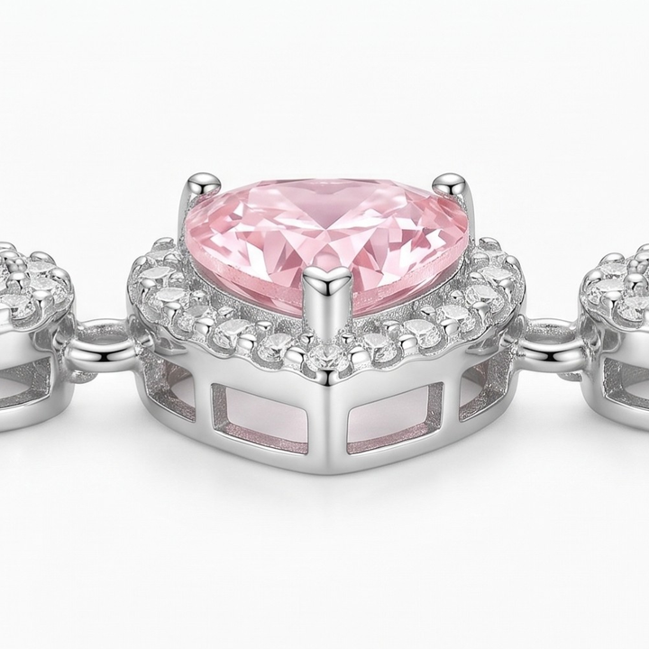 Lunavia™ – Heart Crystal Halo Bracelet