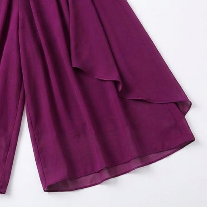 Sevella™ – High-Waist Culottes with Skirt Drape