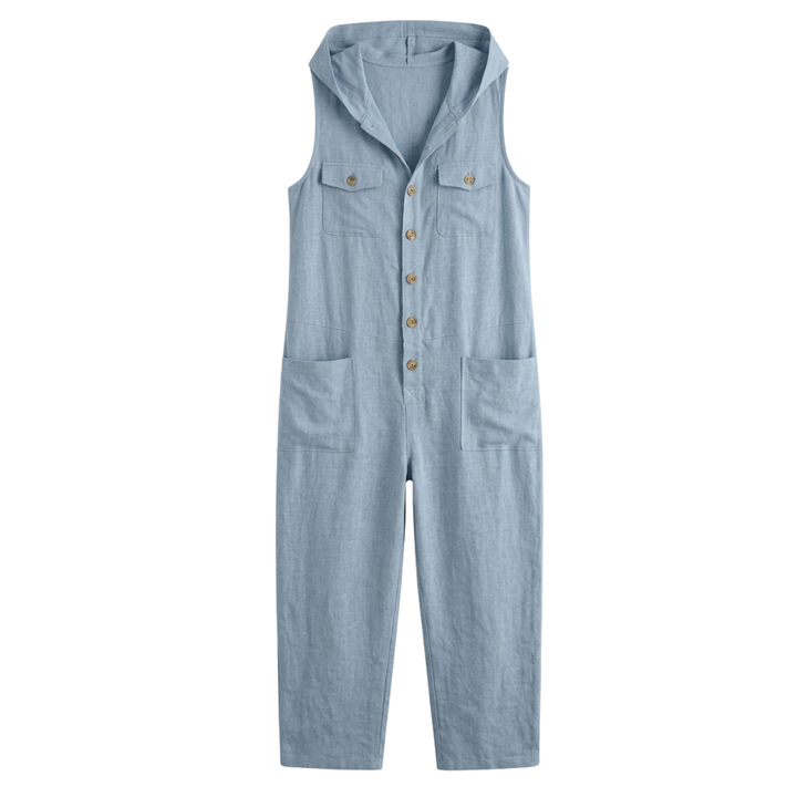 Solenya™ - Hooded Sleeveless Jumpsuit