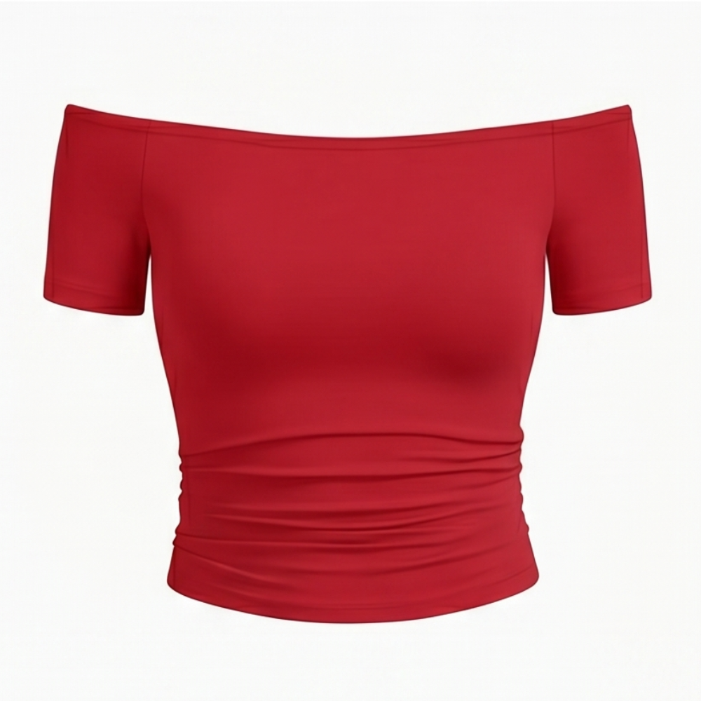 Velora Off-Shoulder Slim Fit Top