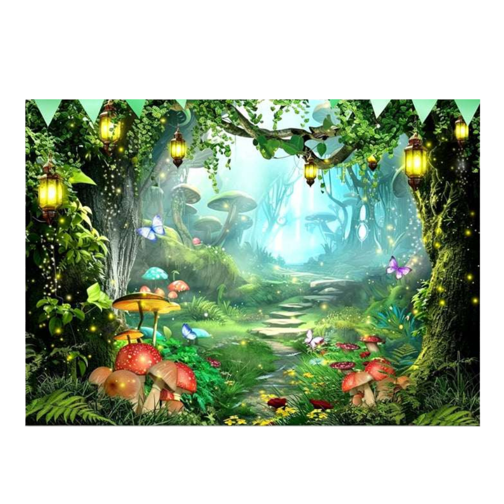 Verdara™ – Lush Garden Backdrop Banner