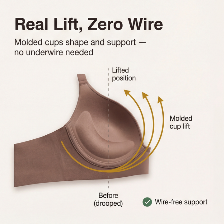Veluna™ – Seamless Deep V Wireless Lift Bra