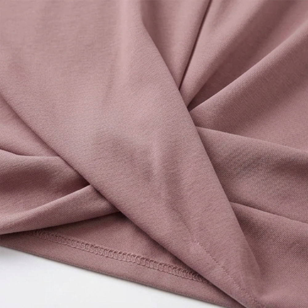 Veluna™ - Twist-Knot V-Neck Top for Effortless Everyday Style