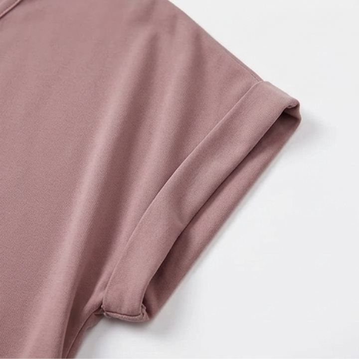 Veluna™ - Twist-Knot V-Neck Top for Effortless Everyday Style