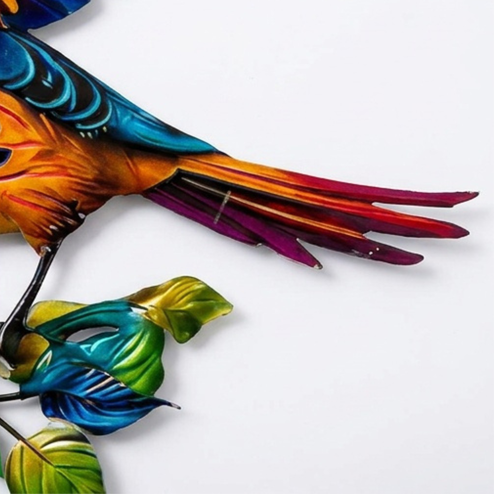 Bloomfinch™ – Hand-Painted Metal Hummingbird Wall Art