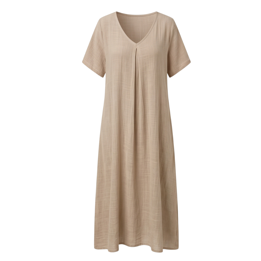 Lunessa™ – Breezy Cotton Linen Summer Dress