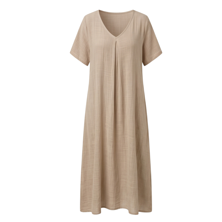 Lunessa™ – Breezy Cotton Linen Summer Dress