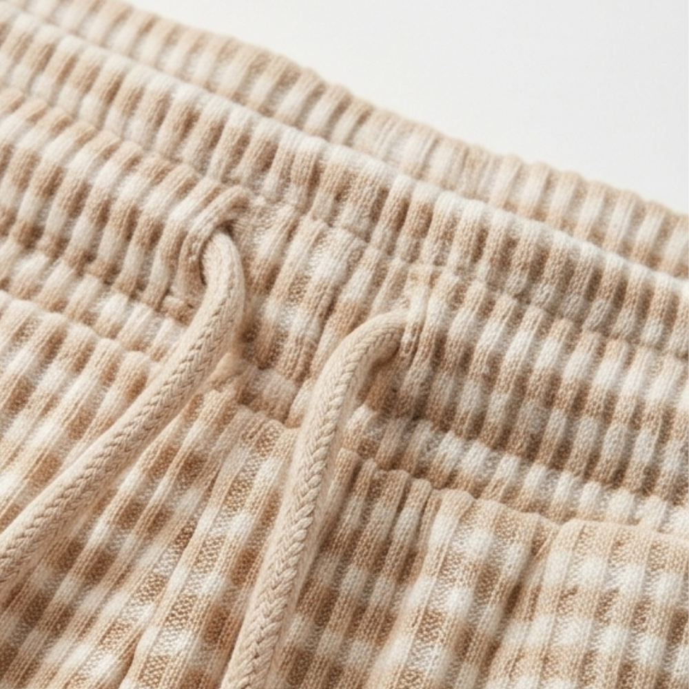 Seralune™ – Textured Knit Wide-Leg Trousers