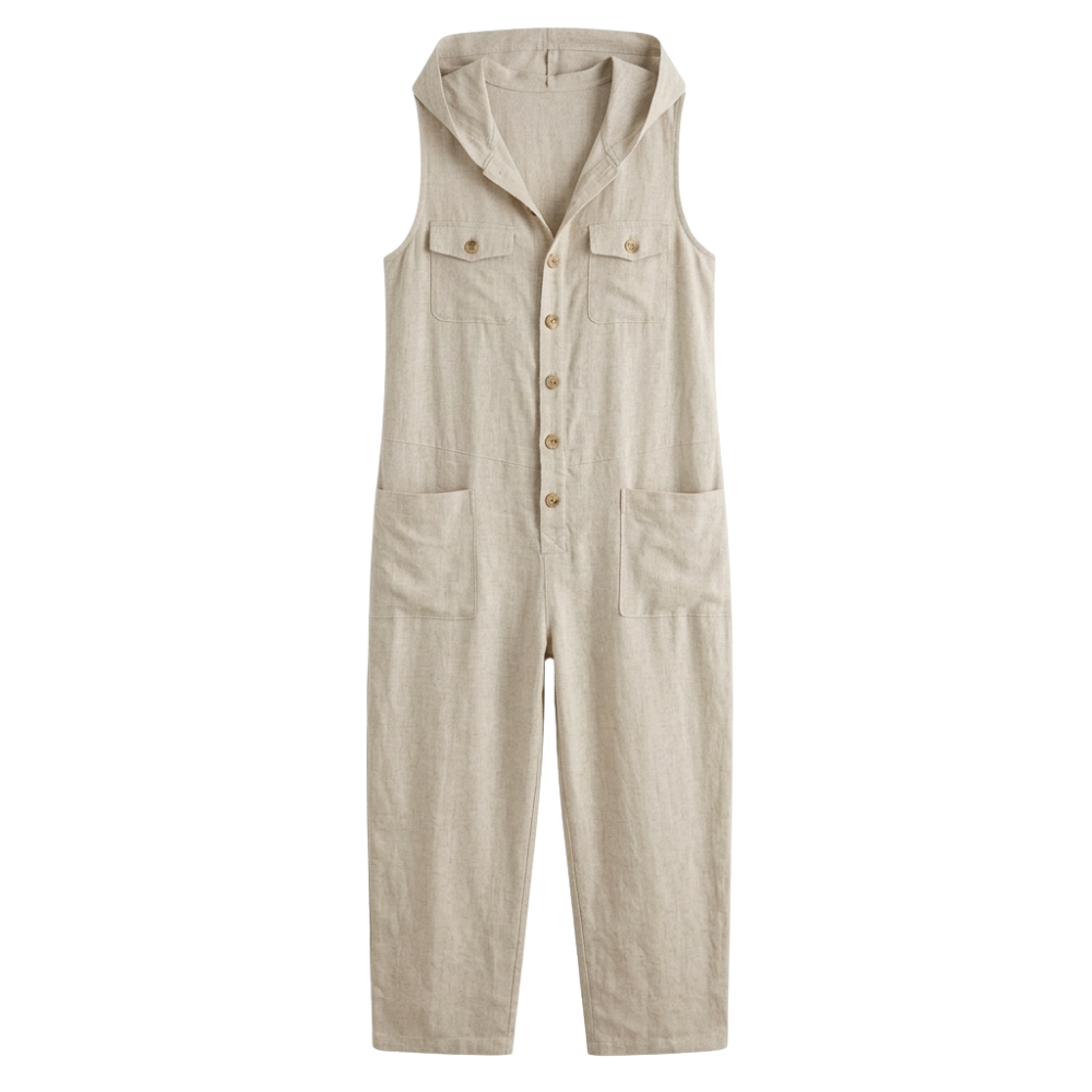 Solenya™ - Hooded Sleeveless Jumpsuit