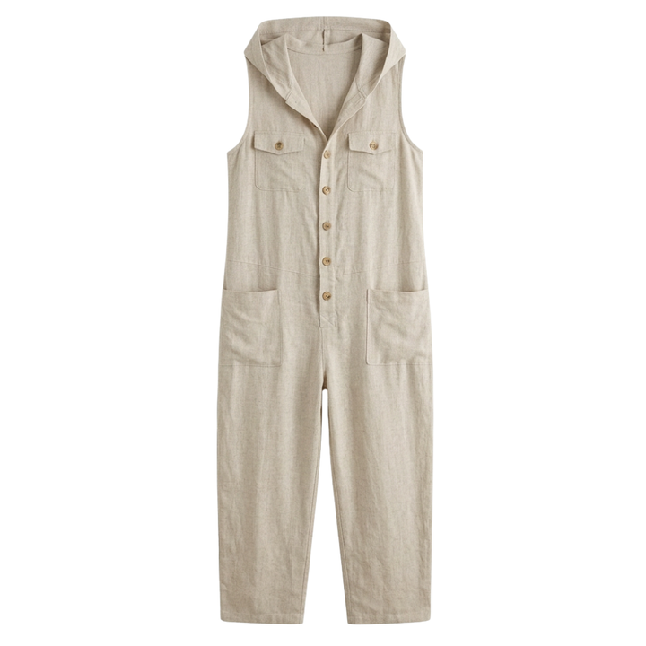 Solenya™ - Hooded Sleeveless Jumpsuit