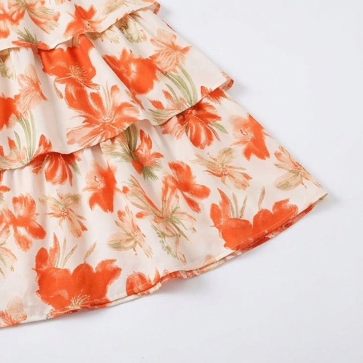 Florenza™ – Smocked Square-Neck Floral Maxi