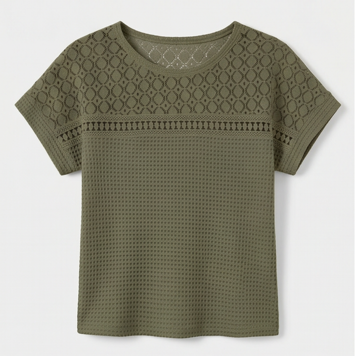 Lunavia™ – Breezy Open-Weave Knit Top