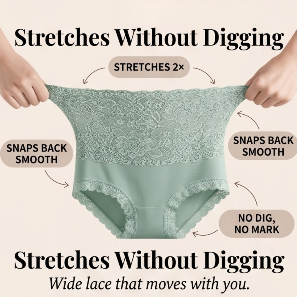Lunelle™ – Floral Lace High-Waist Briefs 3-Pack