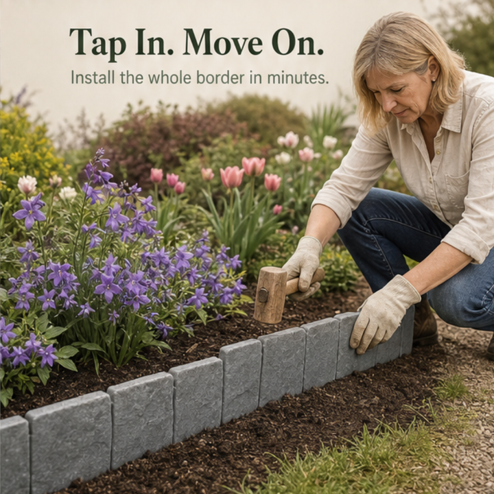 Stonelay™ – Stone-Effect Garden Edging that Taps In