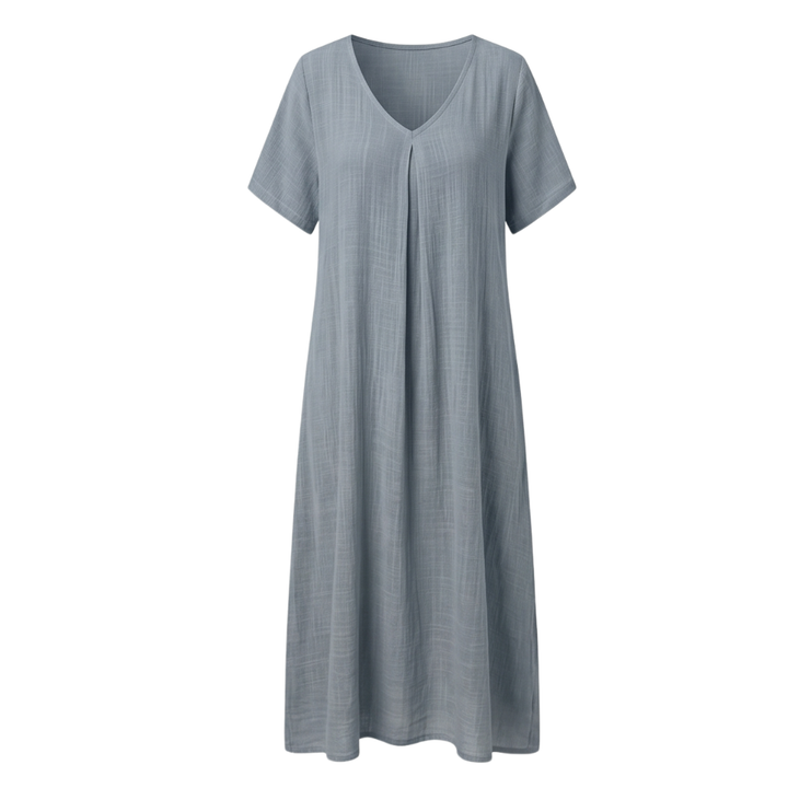 Lunessa™ – Breezy Cotton Linen Summer Dress