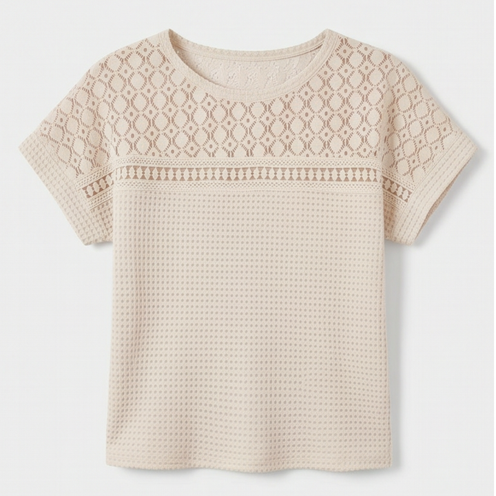 Lunavia™ – Breezy Open-Weave Knit Top