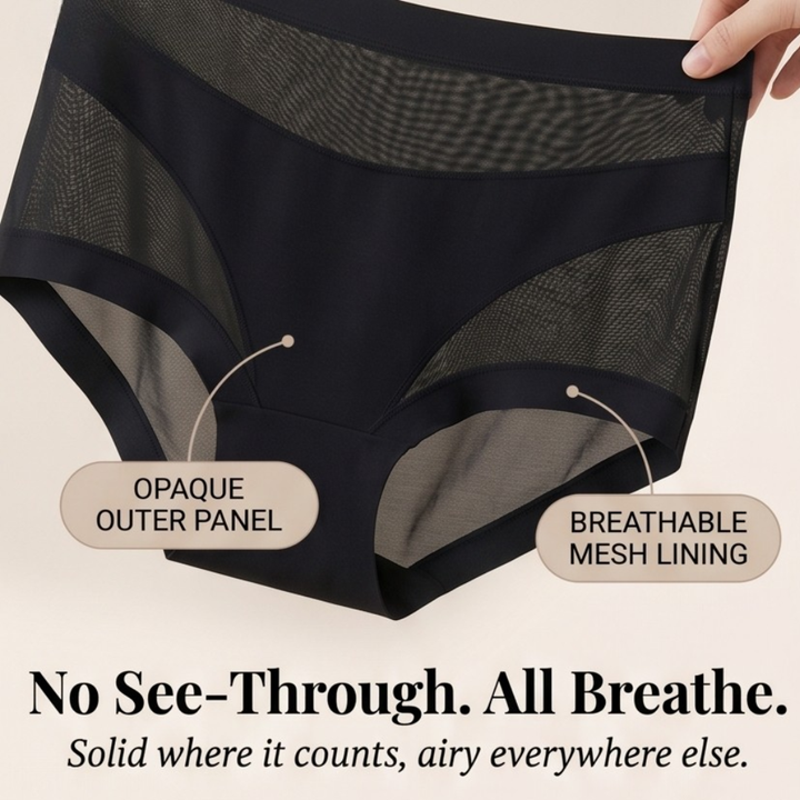 Nuvelle™ – Seamless High-Waist Mesh Panties