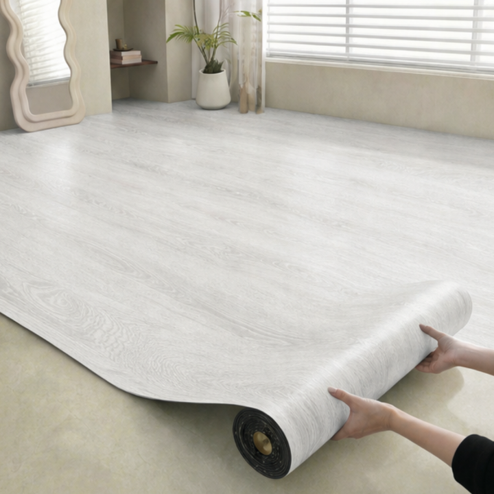 Plankly™ – Waterproof Wood-Grain Floor Roll