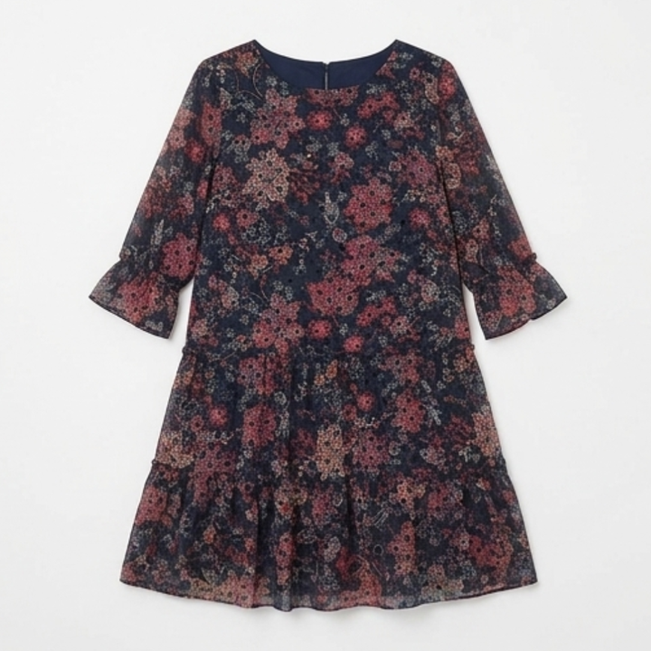 Floressa™ – Tiered Chiffon Paisley Dress