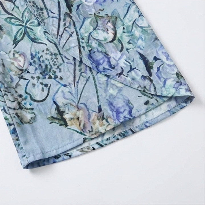 Lunavia™ – Boho Floral Wide-Leg Pants with Split Front