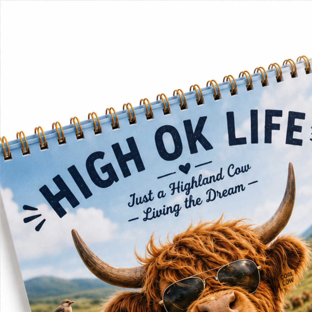 Mootsy – 2027 Highland Cow Wall Calendar