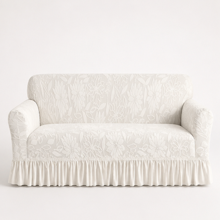 Snugstay – Non-Slip Jacquard Ruffle Skirt Sofa Cover