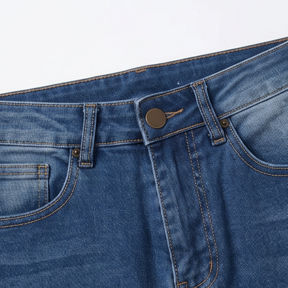 Veluna™ – Curve-Flattering Frayed Hem Denim Skirt