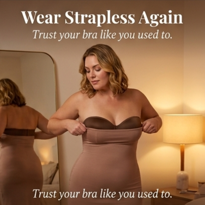Holdara™ Stay-Put Strapless Bra for Full Bust