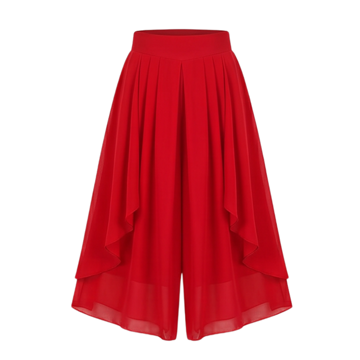 Sevella™ – High-Waist Culottes with Skirt Drape