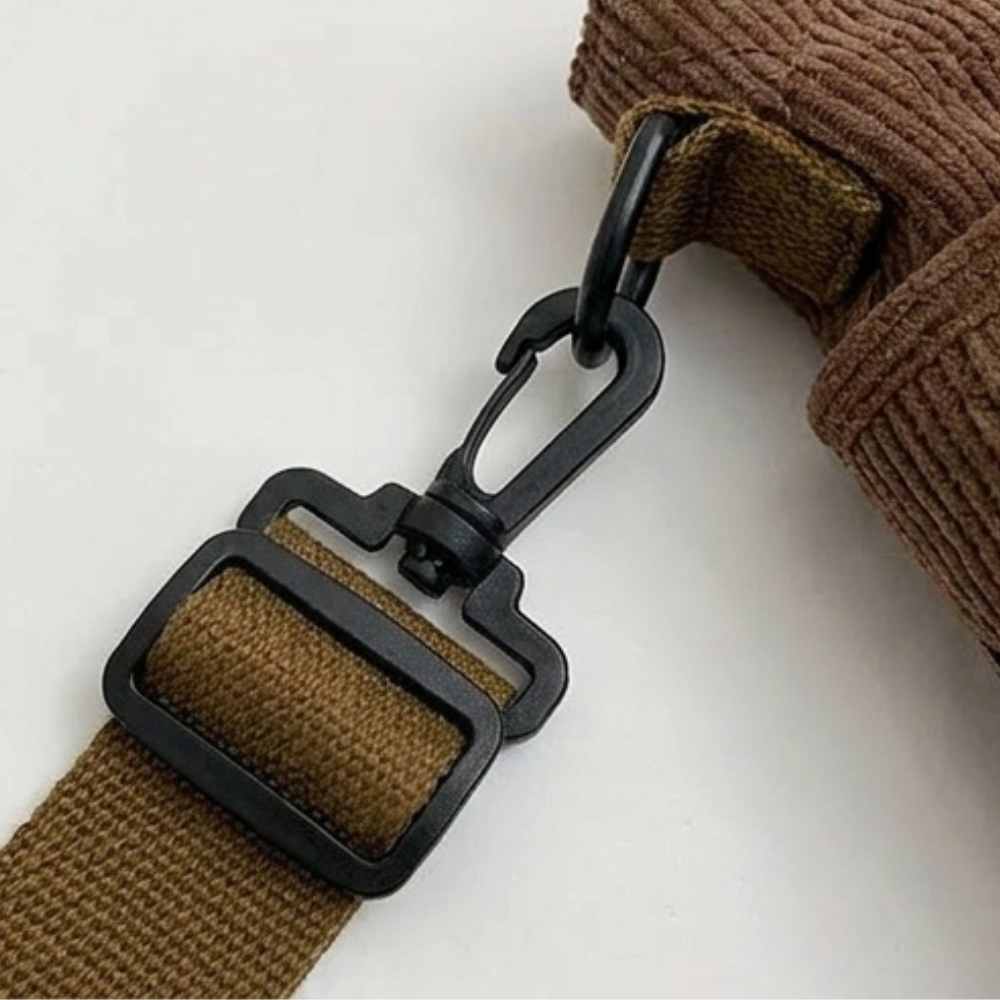Bowette™ - Corduroy Bow-Print Tote with Laptop Pocket
