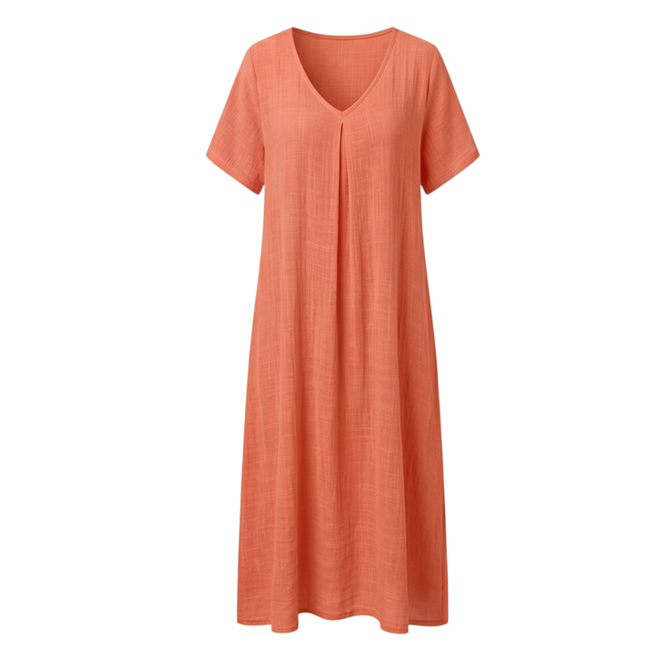 Lunessa™ – Breezy Cotton Linen Summer Dress