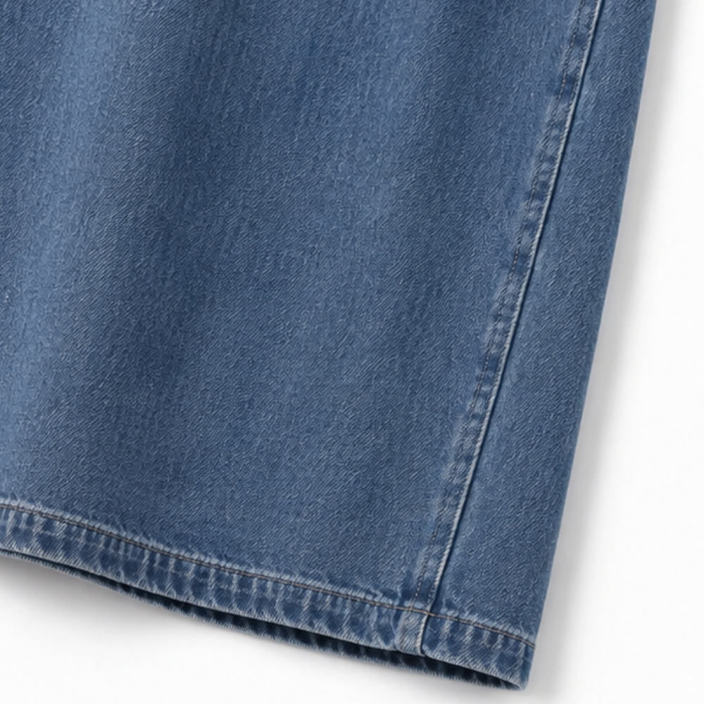 Lanterna – Denim-look Maxi Dress With Effortless Lantern Sleeves