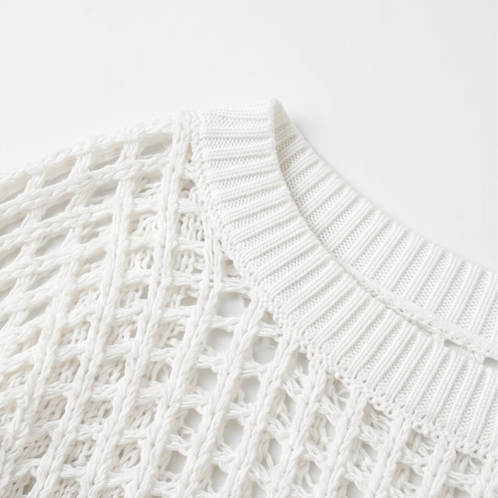 Solenya™ – Breezy Open-Knit Summer Top