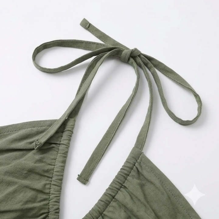 Solenne™ - Flowy Halter Maxi Dress for Effortless Style