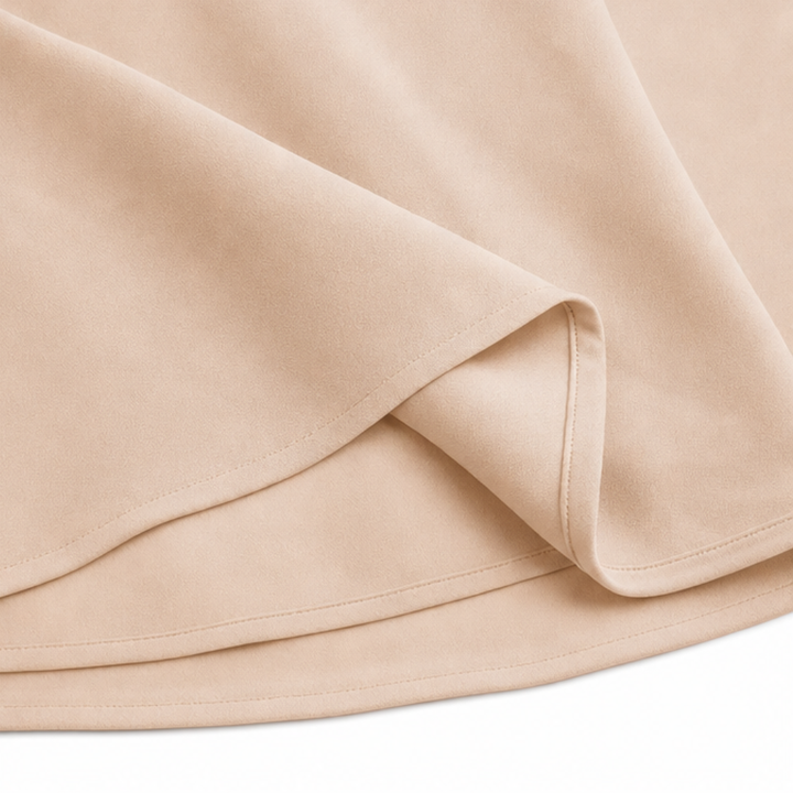 Solenya – Batwing Midi Dress with Keyhole Neckline and Pockets