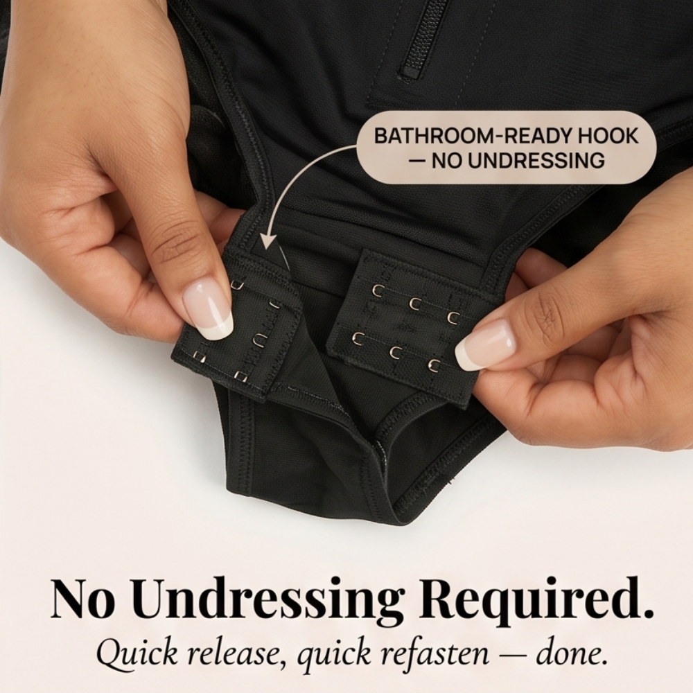 Sculptessa™ – Zip-Up Tummy Control Shapewear Bodysuit