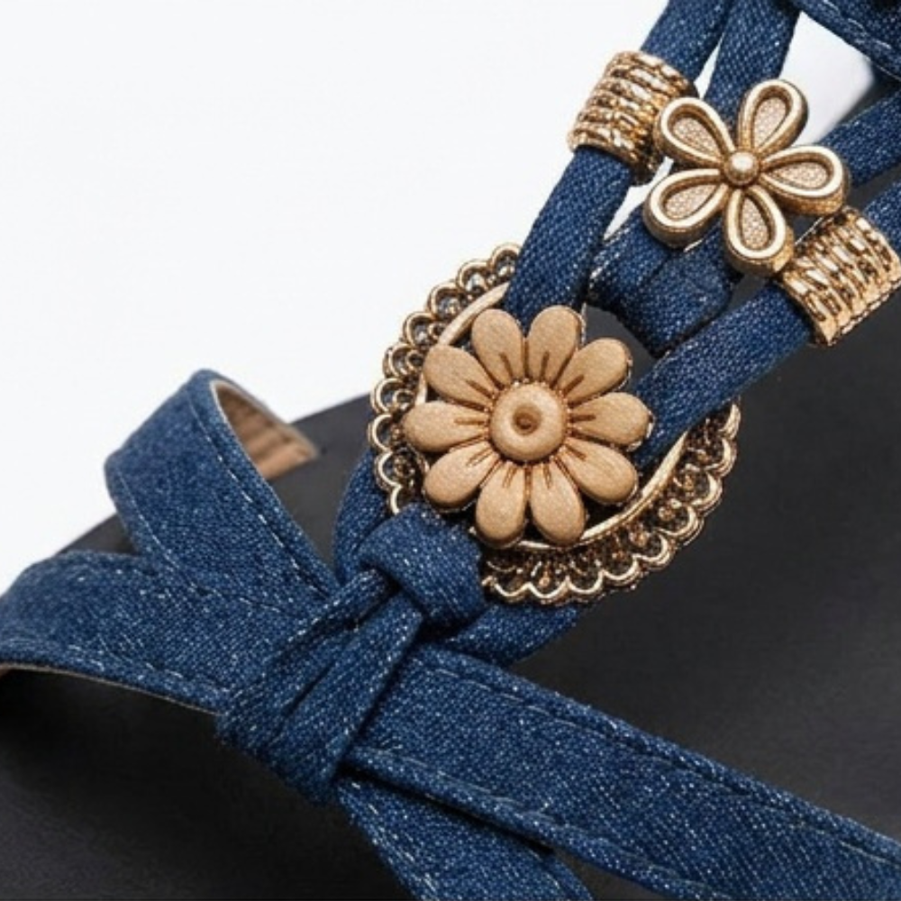 Marisol™ – Cushioned Boho Sandals for Summer