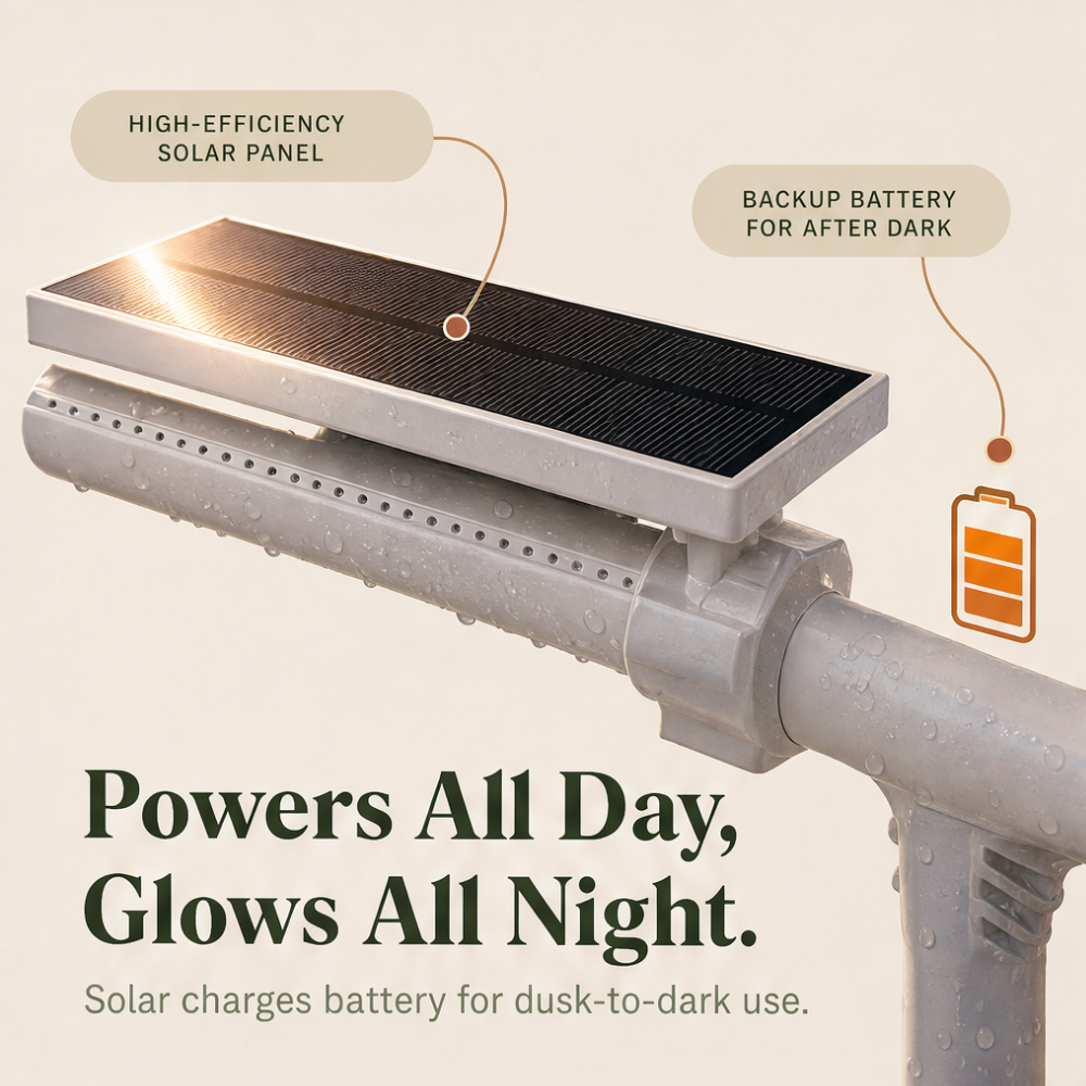 Lumiflow™ – Solar Pool Fountain with RGB Color Lights and Dual Spray