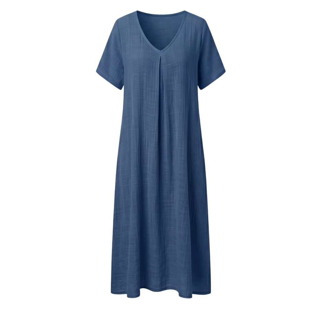 Lunessa™ – Breezy Cotton Linen Summer Dress