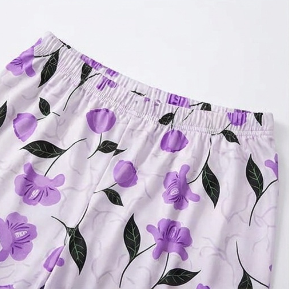 Sereya™ – Breezy Floral Capri Pajama Set