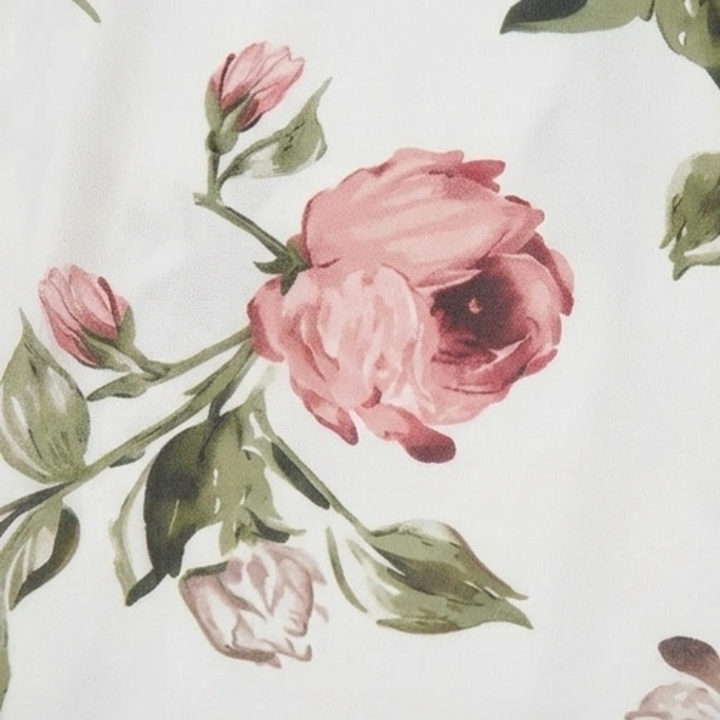 Floressa™ – Floral Chiffon Midi Dress